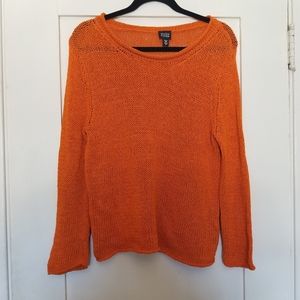 Eileen Fisher Cotton Knit Pullover Sweater
